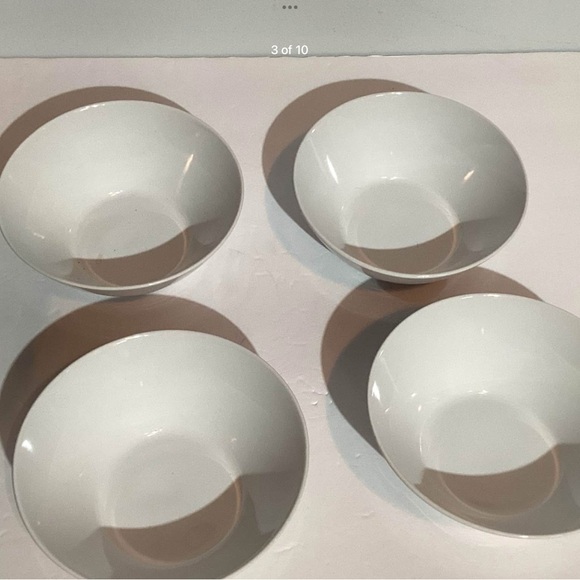 FURIO Home Thailand, Four White Bowls, 6”across, perfect condition,versatile set - Picture 3 of 9